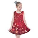 Four Red Butterflies With Flower Illustration Butterfly Flowers Kids  Summer Dress View1