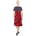 Four Red Butterflies With Flower Illustration Butterfly Flowers Camis Fishtail Dress View2