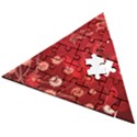 Four Red Butterflies With Flower Illustration Butterfly Flowers Wooden Puzzle Triangle View2