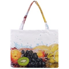 Variety Of Fruit Water Berry Food Splash Kiwi Grape Mini Tote Bag by B30l