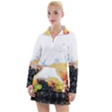 Variety Of Fruit Water Berry Food Splash Kiwi Grape Women s Long Sleeve Casual Dress View1