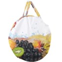 Variety Of Fruit Water Berry Food Splash Kiwi Grape Giant Round Zipper Tote View2