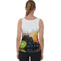 Variety Of Fruit Water Berry Food Splash Kiwi Grape Velvet Tank Top View2