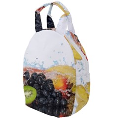 Variety Of Fruit Water Berry Food Splash Kiwi Grape Travel Backpack by B30l