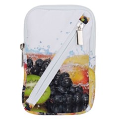 Variety Of Fruit Water Berry Food Splash Kiwi Grape Belt Pouch Bag (large) by B30l