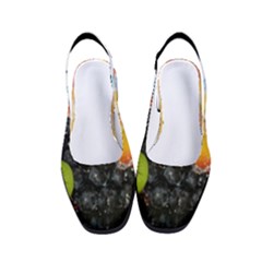 Variety Of Fruit Water Berry Food Splash Kiwi Grape Women s Classic Slingback Heels