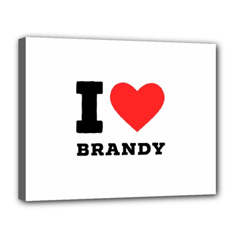 I Love Brandy Canvas 14  X 11  (stretched) by ilovewhateva