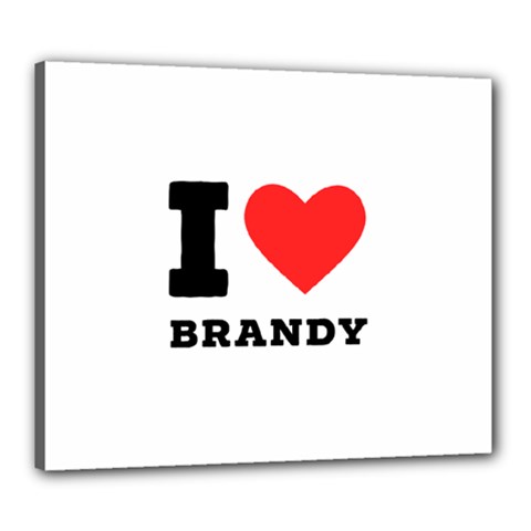 I Love Brandy Canvas 24  X 20  (stretched) by ilovewhateva