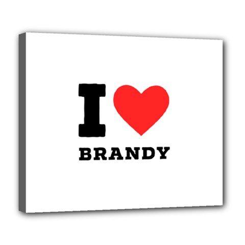 I Love Brandy Deluxe Canvas 24  X 20  (stretched) by ilovewhateva