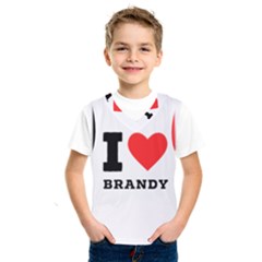 I Love Brandy Kids  Basketball Tank Top by ilovewhateva