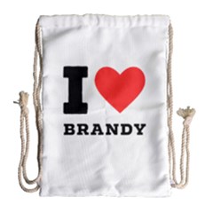 I Love Brandy Drawstring Bag (large) by ilovewhateva