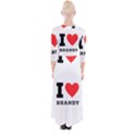 I love brandy Quarter Sleeve Wrap Maxi Dress View2