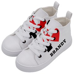 I Love Brandy Kids  Mid-top Canvas Sneakers by ilovewhateva