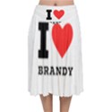 I love brandy Velvet Flared Midi Skirt View1