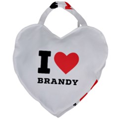 I Love Brandy Giant Heart Shaped Tote by ilovewhateva