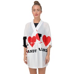 I Love Brandy Half Sleeve Chiffon Kimono by ilovewhateva