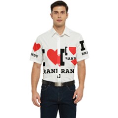 I Love Brandy Men s Short Sleeve Pocket Shirt  by ilovewhateva