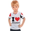 I love brandy Kids  Sports Tee View1