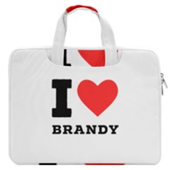 I Love Brandy Macbook Pro 16  Double Pocket Laptop Bag  by ilovewhateva