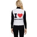 I love brandy Women s Short Button Up Puffer Vest View2