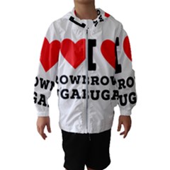 I Love Brown Sugar Kids  Hooded Windbreaker by ilovewhateva