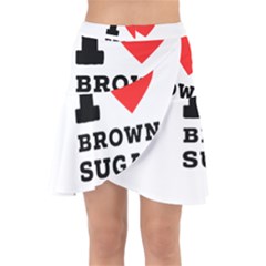 I Love Brown Sugar Wrap Front Skirt by ilovewhateva