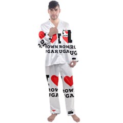 I Love Brown Sugar Men s Long Sleeve Satin Pajamas Set by ilovewhateva