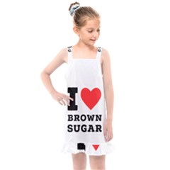 I Love Brown Sugar Kids  Overall Dress by ilovewhateva