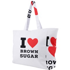 I Love Brown Sugar Simple Shoulder Bag by ilovewhateva