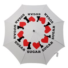 I Love Sugar  Hook Handle Umbrellas (small) by ilovewhateva