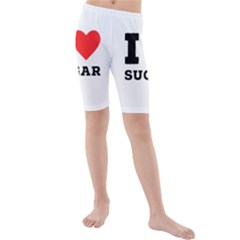 I Love Sugar  Kids  Mid Length Swim Shorts by ilovewhateva