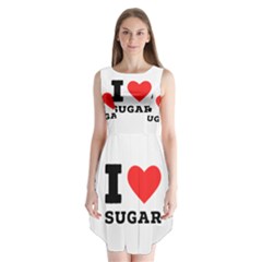 I Love Sugar  Sleeveless Chiffon Dress   by ilovewhateva