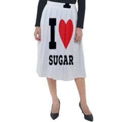 I Love Sugar  Classic Velour Midi Skirt  by ilovewhateva