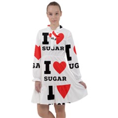 I Love Sugar  All Frills Chiffon Dress by ilovewhateva