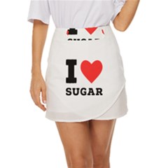 I Love Sugar  Mini Front Wrap Skirt by ilovewhateva