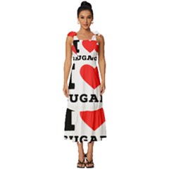 I Love Sugar  Tie-strap Tiered Midi Chiffon Dress by ilovewhateva