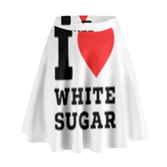 I Love White Sugar High Waist Skirt by ilovewhateva