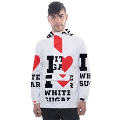 I Love White Sugar Men s Front Pocket Pullover Windbreaker by ilovewhateva