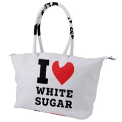 I Love White Sugar Canvas Shoulder Bag by ilovewhateva