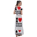 I love white sugar Flutter Sleeve Maxi Dress View2