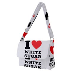 I Love White Sugar Full Print Messenger Bag (m) by ilovewhateva