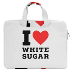 I Love White Sugar Macbook Pro 16  Double Pocket Laptop Bag  by ilovewhateva