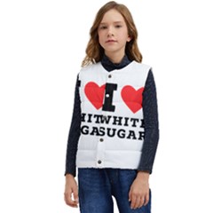 I Love White Sugar Kid s Short Button Up Puffer Vest	 by ilovewhateva