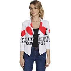 I Love White Sugar Women s Casual 3/4 Sleeve Spring Jacket by ilovewhateva