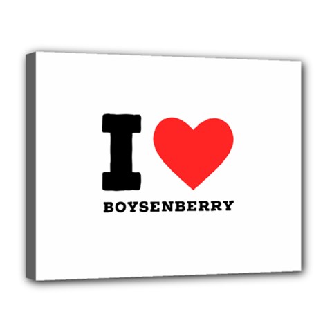 I Love Boysenberry  Canvas 14  X 11  (stretched) by ilovewhateva