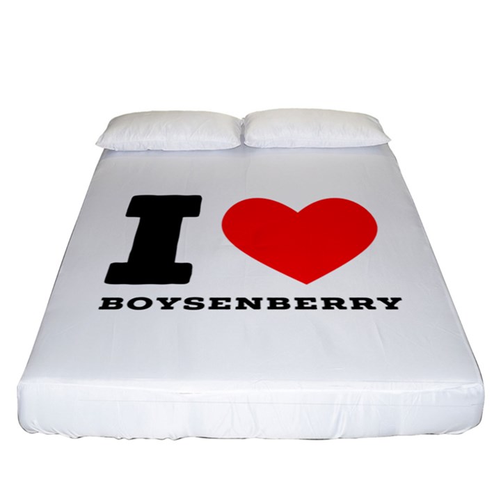 I love boysenberry  Fitted Sheet (California King Size)