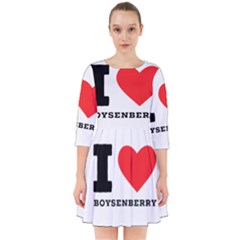 I Love Boysenberry  Smock Dress by ilovewhateva