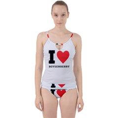 I Love Boysenberry  Cut Out Top Tankini Set by ilovewhateva