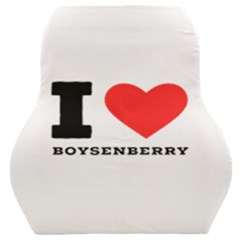 I Love Boysenberry  Car Seat Back Cushion  by ilovewhateva