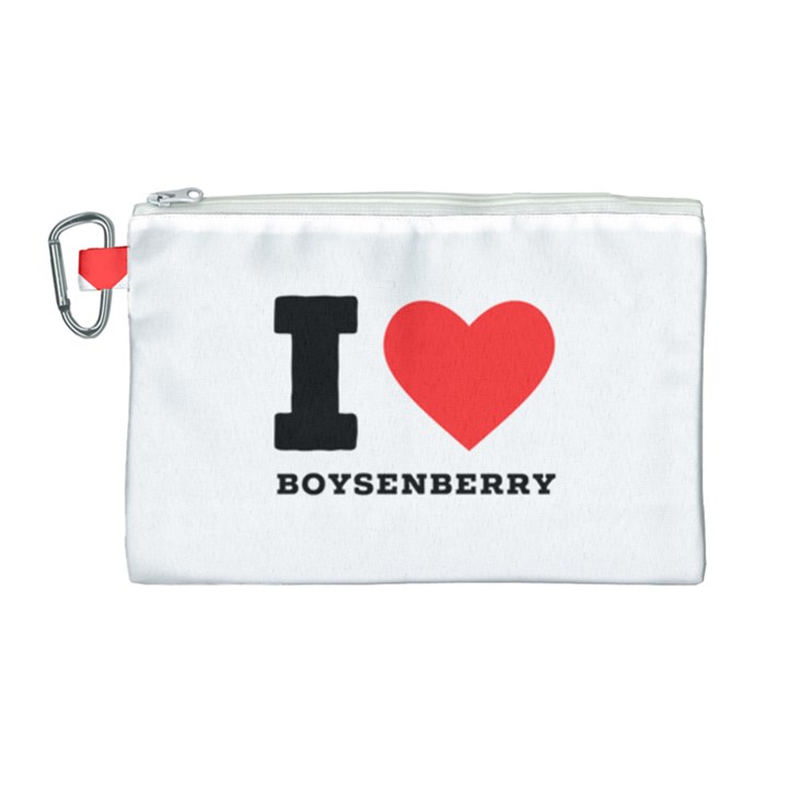 I love boysenberry  Canvas Cosmetic Bag (Large)